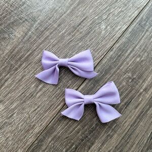 Lavender Hair Bows for Kids